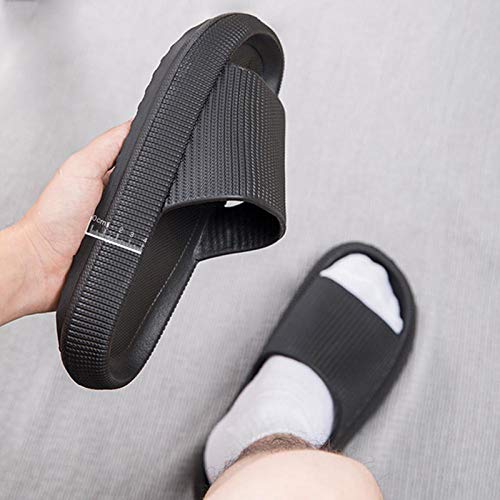 Faynore Men's and Women's Soft Platform Slippers Lightweight Home Slippers Non-Slip Open Toe Indoor Sandals