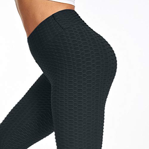 – Faynore Control Tummy Pants Textured Waist Yoga Lift High faynore Women\'s Butt