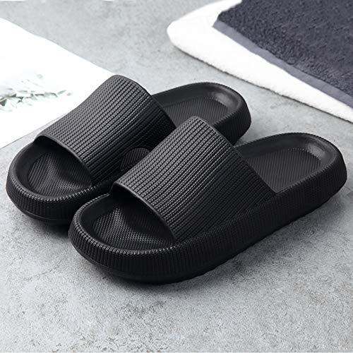 Faynore Men's and Women's Soft Platform Slippers Lightweight Home Slippers Non-Slip Open Toe Indoor Sandals